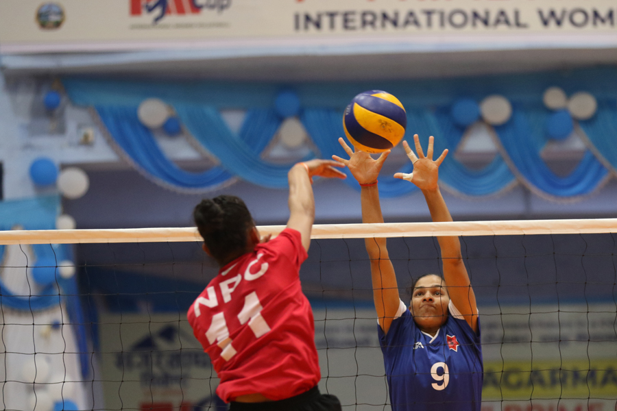 एपीएफ र पुलिस सातौं प्रधानमन्त्री कप महिला भलिबलको फाइनलमा