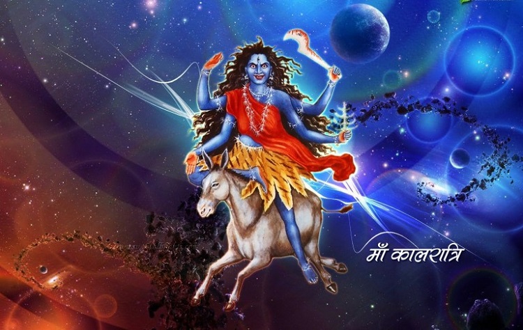 नवरात्रको सातौँ दिन कालरात्रि देवीको पूजा आराधना गरिँदै