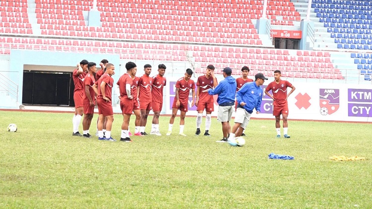 एसियन कप छनोट खेल्न नेपाली टोली ताजिकिस्तान प्रस्थान