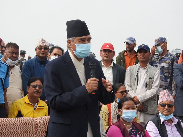 बाढी र डुबानको दीर्घकालीन समाधान हुन्छ : प्रधानमन्त्री देउवा