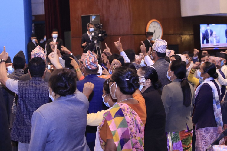 संसदमा एमाले अवरोध कायमै