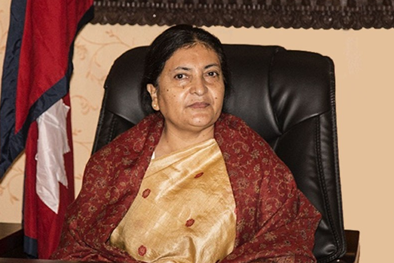 राष्ट्रपति भण्डारी लुम्बिनी जाँदै