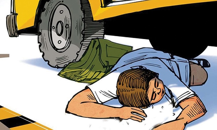 बसको ठक्करबाट दुई पैदलयात्रीको मृत्यु