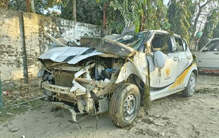 रौतहटमा कार दुर्घटनामा हुँदा चारको मृत्यु