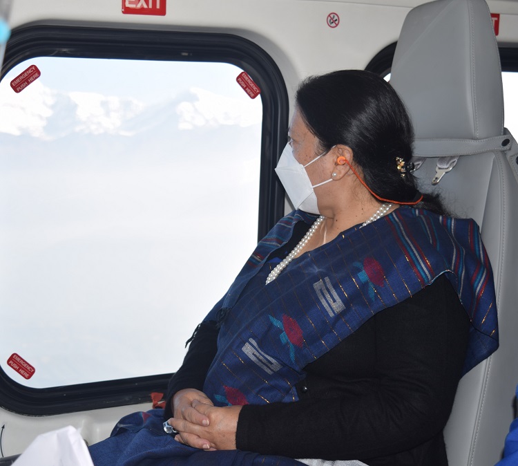 राष्ट्रपति भण्डारी जुम्लामा