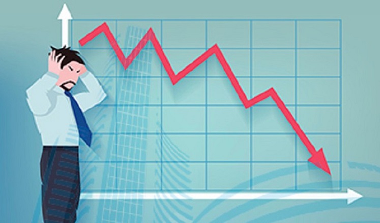 सेयर बजारमा दोहोरो अंकको  गिरावट