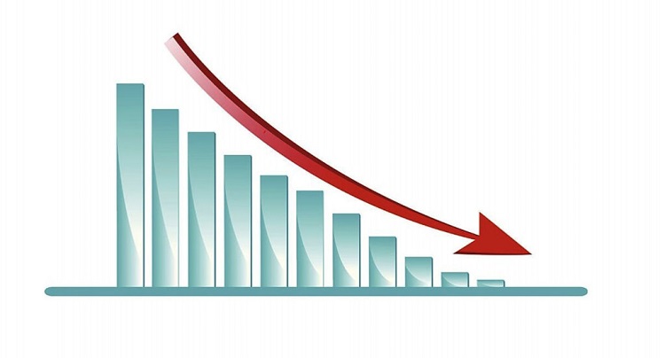 नेप्सेमा झिनो अङ्कको गिरावट