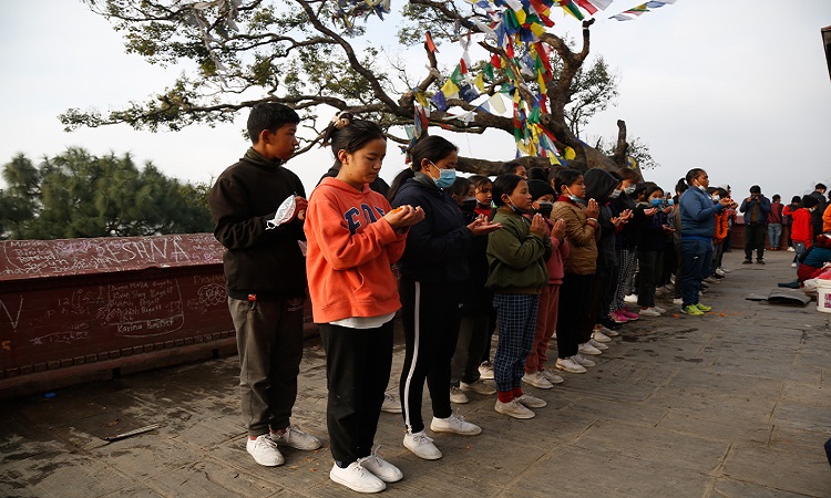 स्वयम्भुमा सरस्वती पुजा (फोटोफिचर)