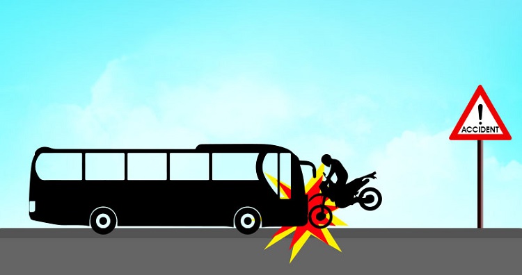 कमलबिनायकमा बस र मोटरसाइकल ठोकिदा एक जनाको मृत्यु
