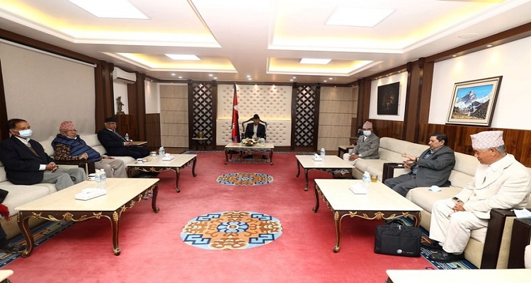 बालुवाटारमा गठबन्धन बैठक सुरु