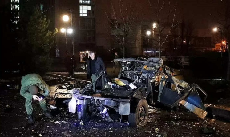 रुस र युक्रेनबीच बढ्दो तनाब बीच लुहान्स्कमा शक्तिशाली विस्फोट