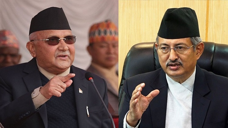 बालकोट पुगेका गृहमन्त्री खाँणलाई ओलीले राखे सभामुख हटाउने शर्त