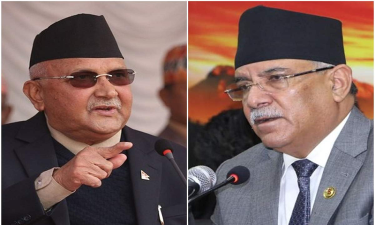 एमाले अध्यक्ष ओलीको प्रश्नः प्रचण्ड मान्छे हुन् कि पुतली ?