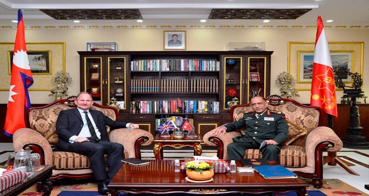 प्रधानसेनापति शर्मा र बेलायती सेनाका लेफ्टिनेन्ट जनरलबीच भेटवार्ता