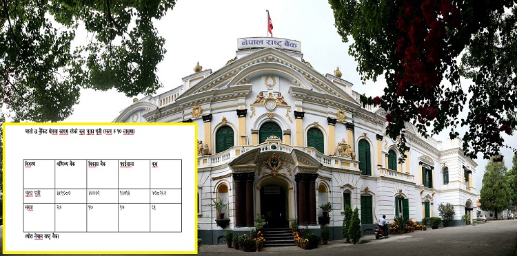 सवल बन्दै बैंक तथा वित्तीय संस्थाहरु : चार खर्ब आठ अर्ब २६ करोड रुपैयाँ नाघ्यो चुक्ता पुंजी