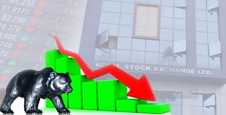 एमसीसीको उल्टो प्रभाव नेप्सेमा : फेरि  ६३ अंकले ओर्लियो, सबै सुचक रातै