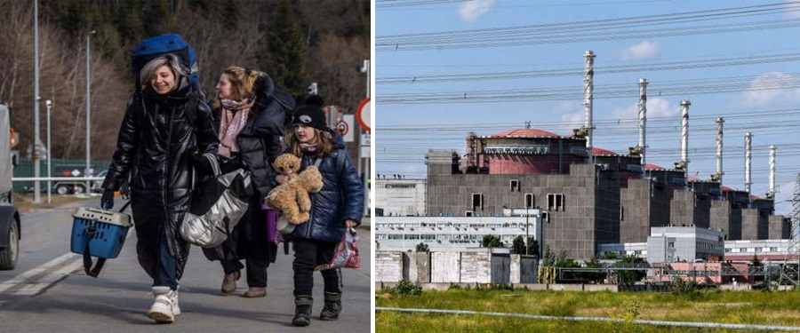 युक्रेन–रुस युद्धः १० लाख बढीले युक्रेन छाडे, युरोपकै ठूलो परमाणु प्लान्टमा आक्रमण