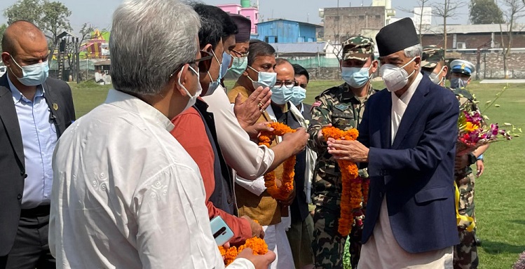 प्रधानमन्त्री देउवा वीरगञ्जमा
