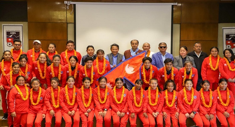 साफ फुटबल च्याम्पियनसिप : नेपाली टोली भारततर्फ प्रस्थान