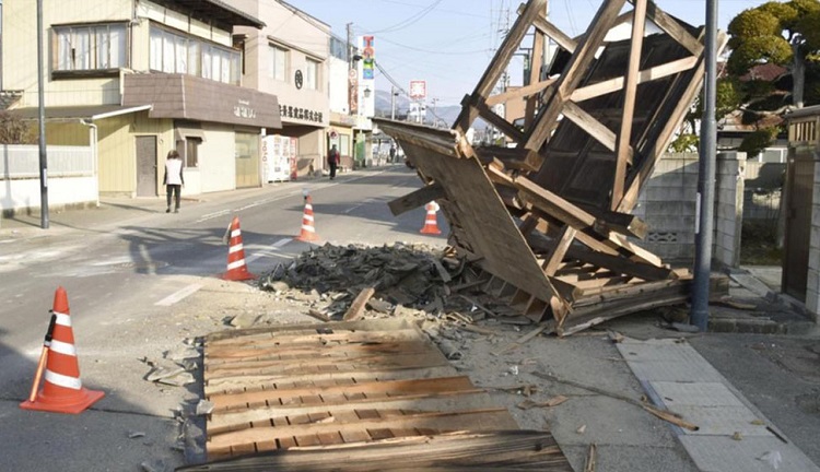 जापानमा शक्तिशाली भूकम्पः दुई जनाको मृत्यु, २० लाख मानिस अन्धकारमा