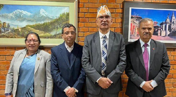 उपाध्यक्ष विष्णु पौडेलको नेतृत्वमा एमालेका ४ नेता चीन भ्रमणमा