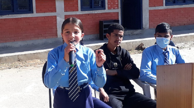 पानीको महत्व बुझाउन माध्यमिक विद्यालयस्तरीय वक्तृत्वकला