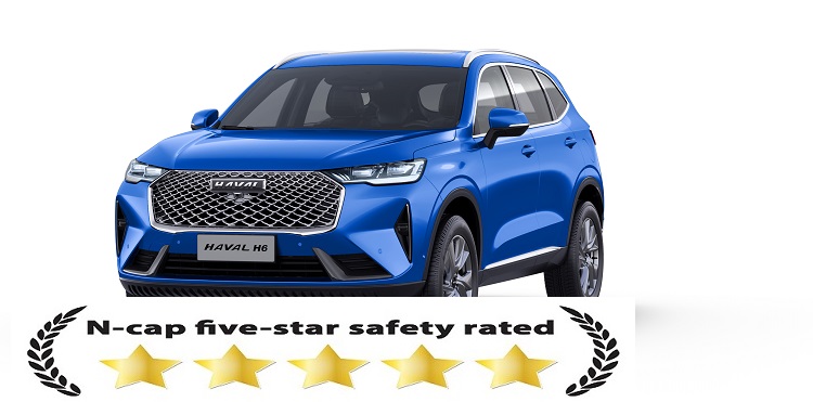 प्रतिष्ठित एनक्याप सेफ्टी रेटिङमा ग्रेट वालमोटरको हाभाल एच ६ लाई फाइभ–स्टार प्राप्त