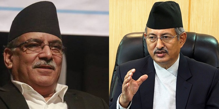 अध्यक्ष प्रचण्ड र गृहमन्त्री खाँणबीच भेटवार्ता