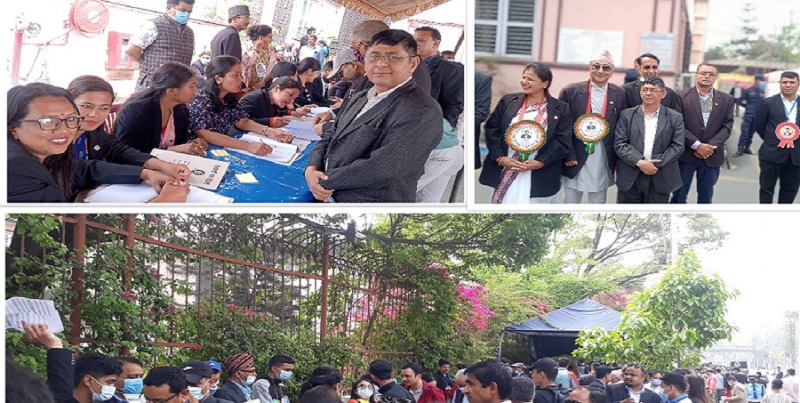 नेपाल बार एशोसिएशनमा नयाँ नेतृत्वका लागि मतदान जारी