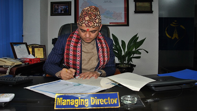 नेपाल टेलिकमका नवनियुक्त प्रबन्ध निर्देशक पौडेलद्धारा पदभार ग्रहण