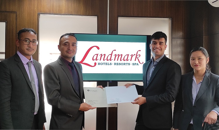 बैंक अफ काठमाण्डुका ग्राहकहरुलाई ल्याण्डमार्क होटलमा विशेष छुट