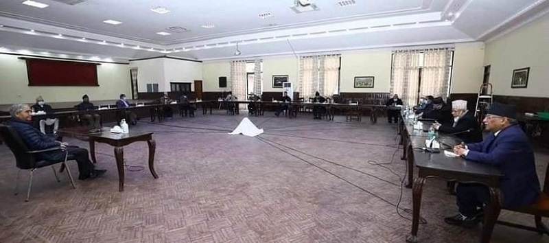 बालुवाटारमा गठबन्धनको बैठक : चुनावी तालमेल टुंग्याउने तयारी