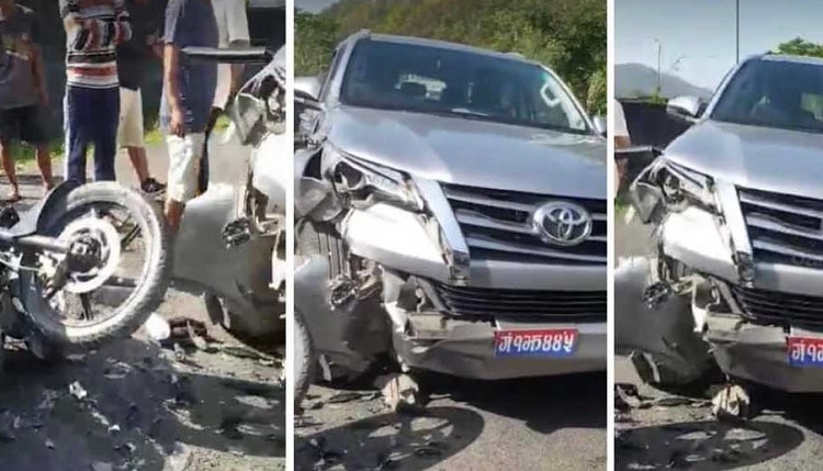 गण्डकीका अर्थमन्त्री बरालको गाडीले ठक्कर दिँदा एक जनाको मृत्यु