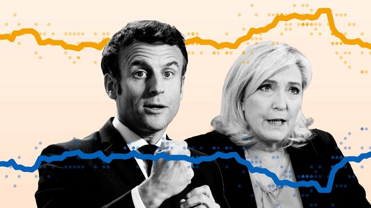 फ्रान्सेली राष्ट्रपति पदका लागि म्याक्रोन र ले पेनबीचको दौड शुरु