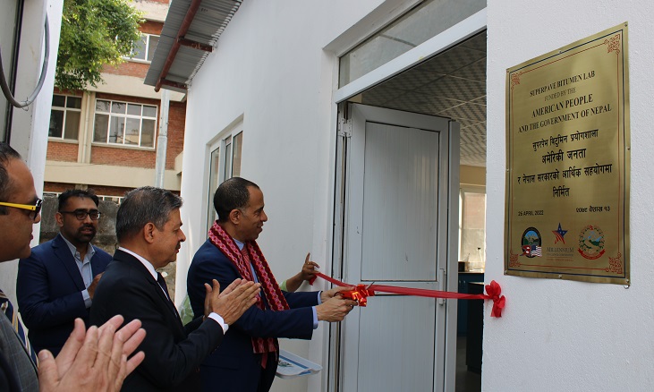 एमसीसीको सहयोगमा सडक विभागमा निर्मित नयाँ प्रयोगशालाहरूको उद्घाटन