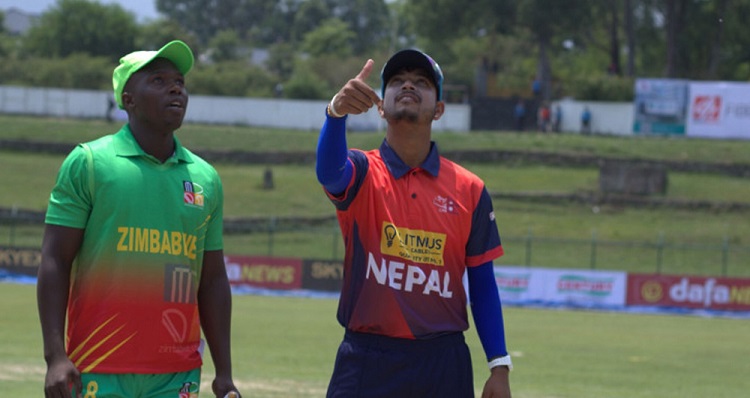 जिम्बाब्बेविरुद्ध टस जितेर बलिङ गर्दै नेपाल
