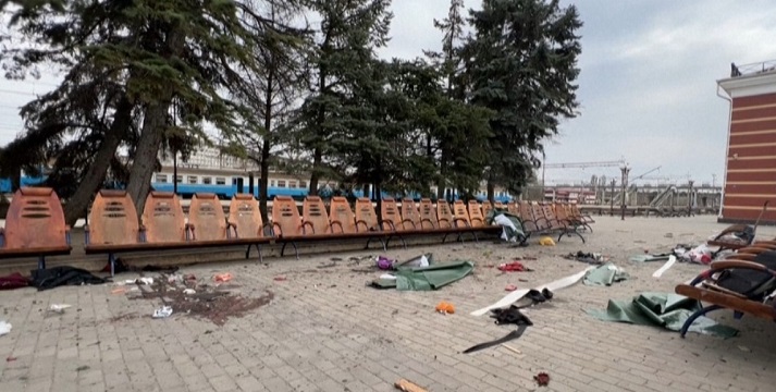 युक्रेनको रेल नेटवर्कमा रुसी आक्रमण