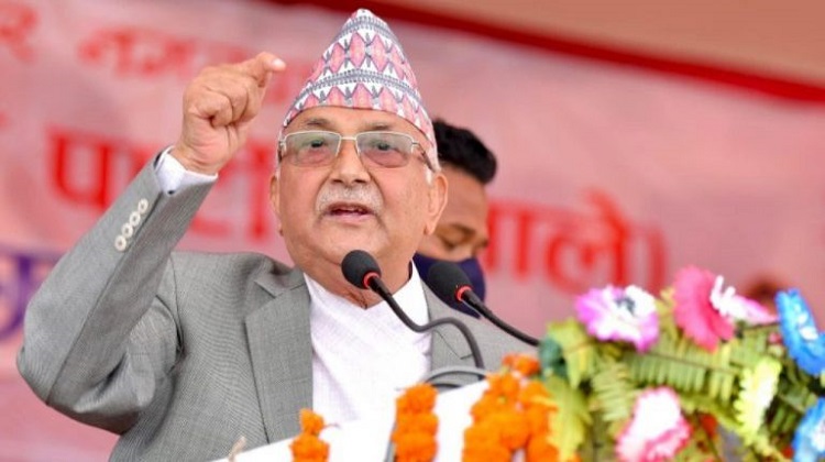 ओलीले भने- एमाले नेपाललाई विश्वकै सर्वश्रेष्ठ देश बनाउन चाहन्छ