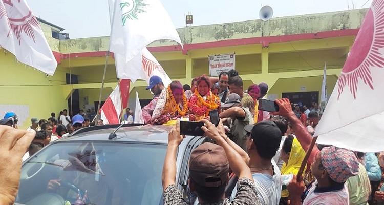 कालिका नगरपालिकाको मेयर र उपमेयरमा एमाले विजयी