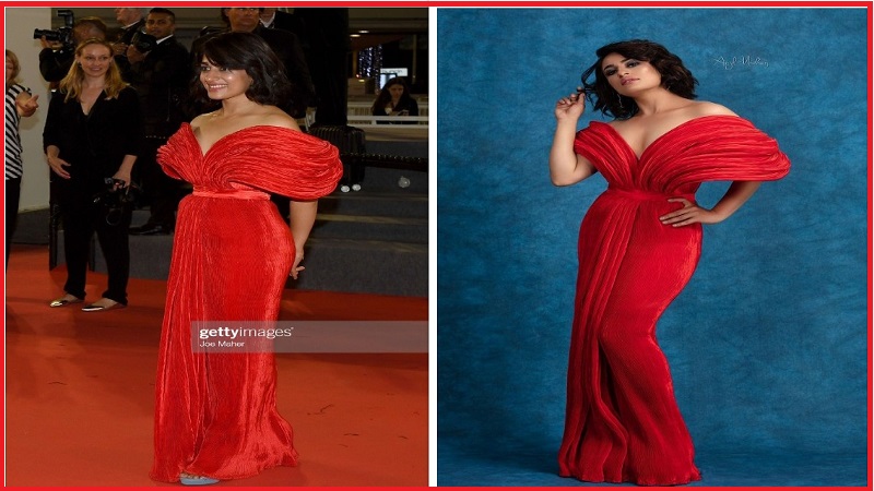 कान्सको रेड कार्पेटमा अभिनेत्री सुरक्षा पन्तको क्याटवाक