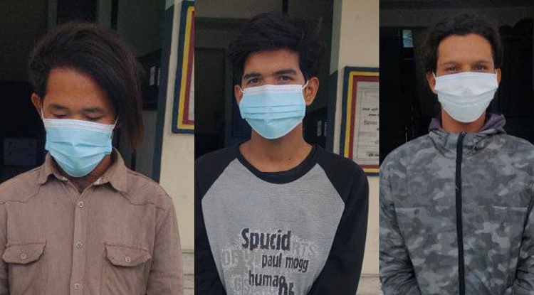 हेटौंडामा लागूऔषधसहित तीनजना पक्राउ