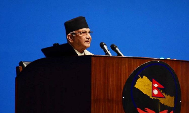 गठबन्धनले पैसा र प्रलोभन बाँडेर चुनाव जितेको ओलीको आरोप