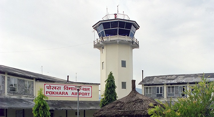 पोखरा विमानस्थलमा उडान तथा अवतरण अवरुद्ध