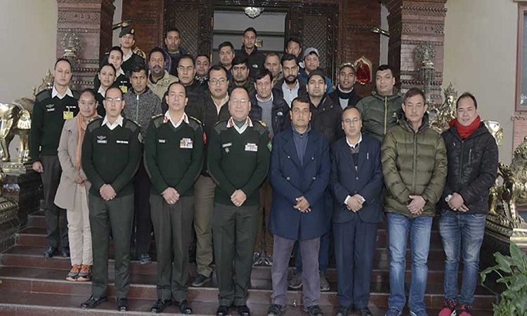 २५ पत्रकारलाई सेनाद्वारा ६ दिने तालिम