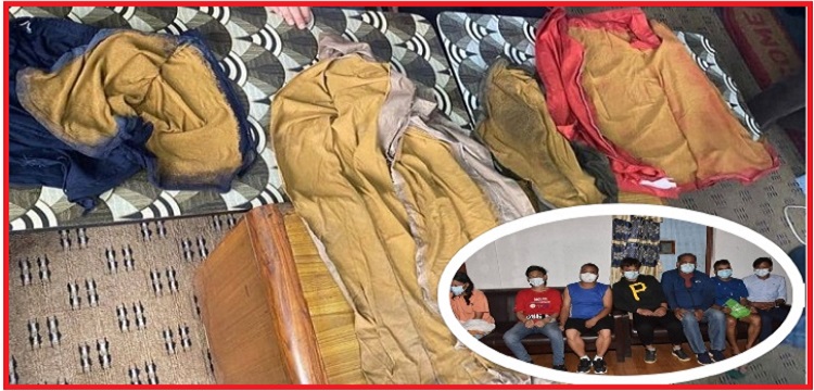 सुन तस्करीको अनौठो शैली, लुगामा टाँसेर सुन ल्याउने ७ जना प्रहरीको फन्दामा