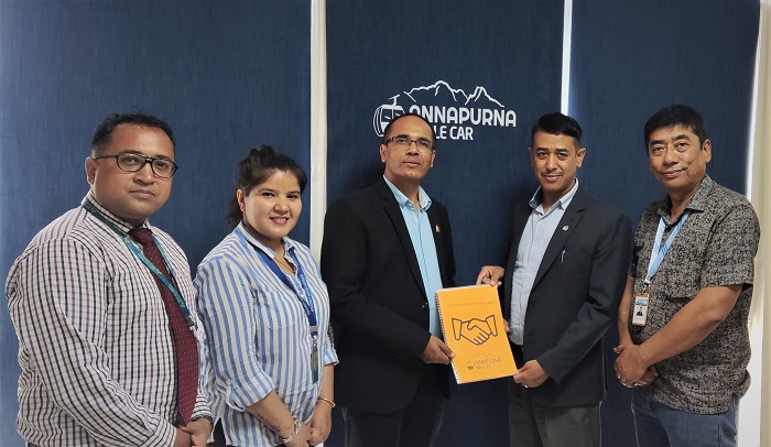 कुमारी बैंक र अन्नपूर्ण केबलकार बीच १० प्रतिशत छुटका साथ सम्झौता