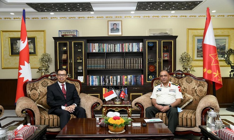 प्रधानसेनापति र इण्डोनेसियाका गैर–आवासीय राजदूतबीच भेटवार्ता