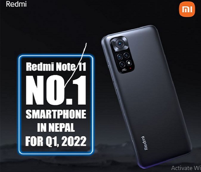 नेपाली बजारमा नम्बर १ स्मार्टफोन बन्दै रेड्मी नोट ११