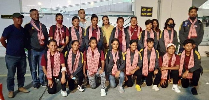 यू–१९ महिला क्रिकेट टिम स्वदेश फर्किए