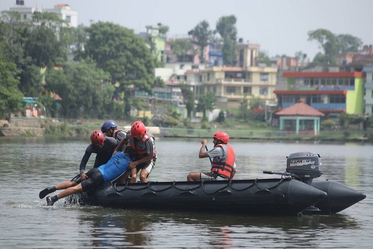 कीर्तिपुरको टौदहमा विपद् प्रतिकार्य अभ्यास (फोटोफिचर)